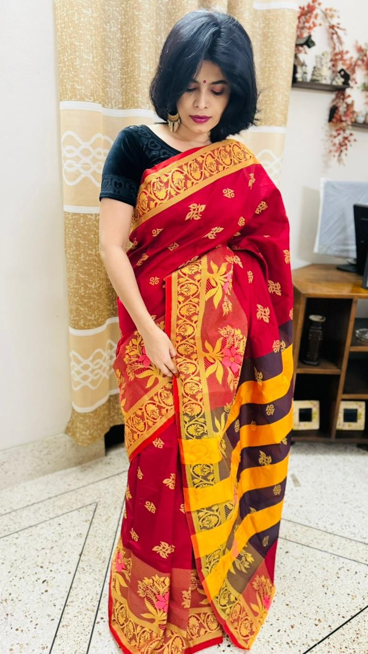 Premium Hybrid Cotton Saree (Real Image) (5)