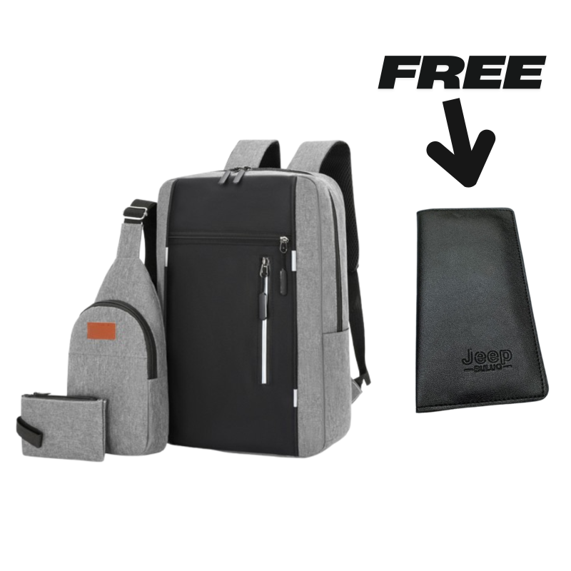 Premium Travel Bag Set 3.1 + FREE Wallet