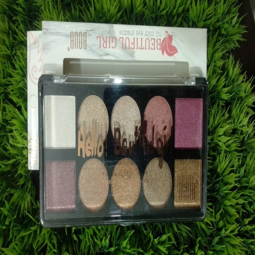 Boub Beautiful Girl 10 In 1 Shimmer Eye Shadow Kit