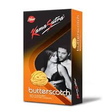 Kamasutra Condoms – Butterscotch Flavor Dotted Condom – 10pcs Pack (Made in India)