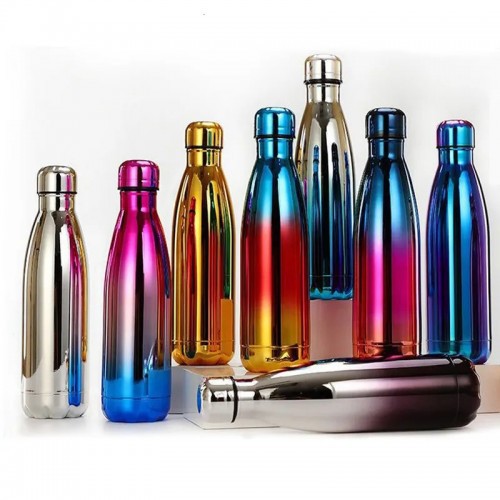 500ml Double-Wall Insulated Vacuum Flask Stainless Steel Water Bottle For Girls Colorful BPA Free Thermos for Sport Water Bottle