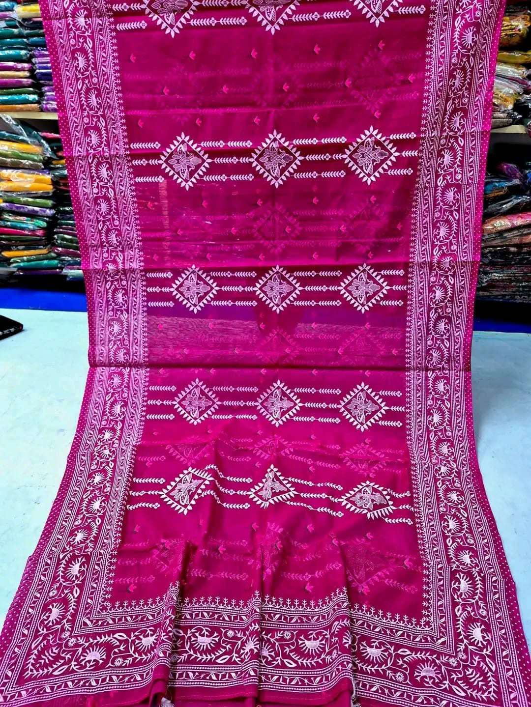 Half Silk Printed Party Saree