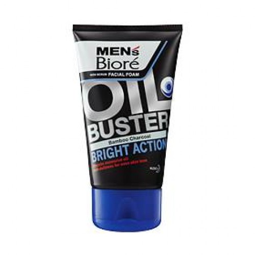 Biore Mens Facial Foam-Bright Action 100 Gm