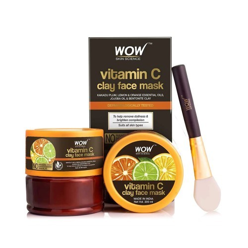 wow skin science vitamin c clay face mas