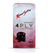 Kamasutra Chocolate 4 Ply 4in1 Contoured, Ribbed, Flavored Dotted Condoms for Men 10pcs / 3pcs Pack | India