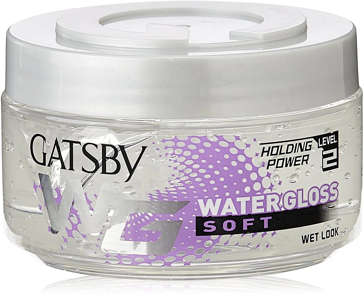 Gatsby Water Gloss Hair Gel 150g Soft Level 2 Holding Power – Soft, Wet Look, Shine Effect, Non Sticky, Easy Wash Off