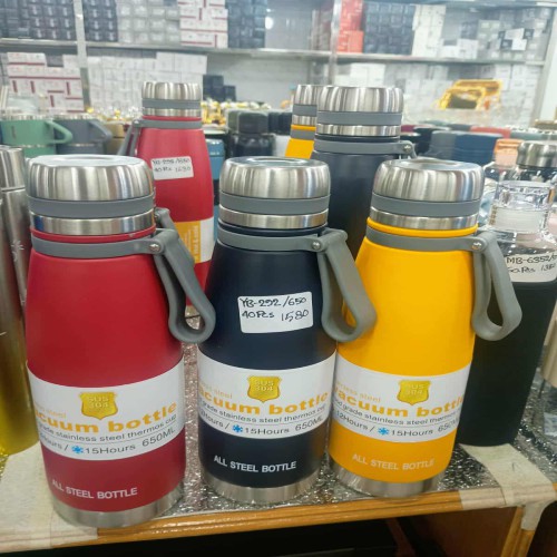 650ML Thermos Cold and Hot Drinks Coffee Bottle Insulated Vacuum Flask 316 Stainless Steel Thermal Sport Water Bottle