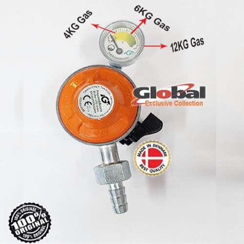 Denmark (22mm) LPG Gas Safety Sensor Device Cum Meter Regulator –Premium Quality