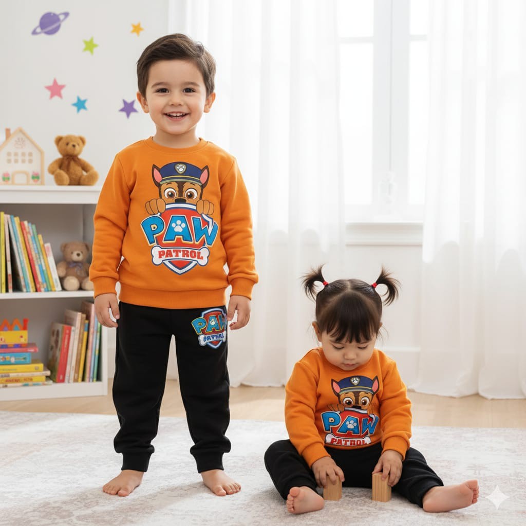 Kids Winter Sweatshirt & Trouser Set | Warm Combo Set for Boys & Girls (1–10 Years)