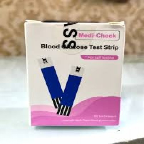 Medi Check Blood glucose Test Strip 25+25=50 PCS