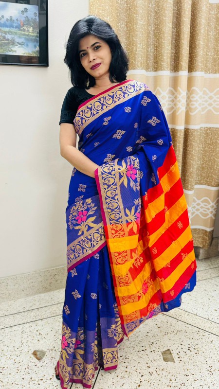 Premium Hybrid Cotton Saree (Real Photo) For Ladies