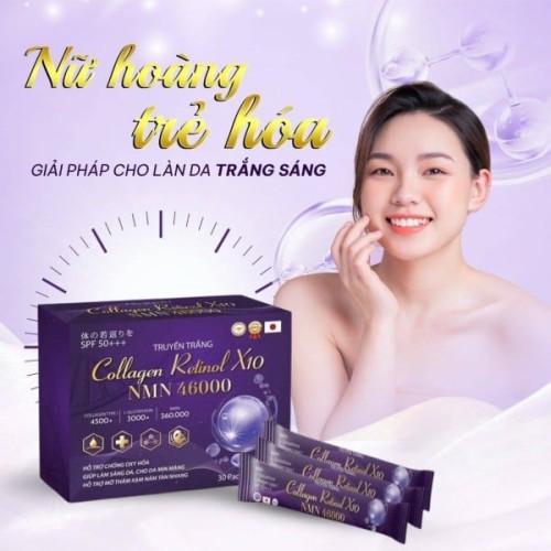collagen retinol x10 nmn 46000 whitening glutathione juice For Women