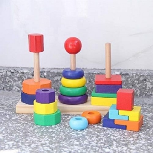Three Column Shape Set Of Rainbow Tower price in Bangladesh