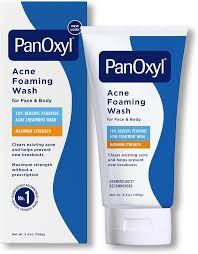 PanOxyl Acne Foaming Wash for Face & Body 156gm Benzoyl Peroxide 10% Maximum Strength Antimicrobial