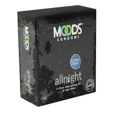 Moods All Night Condom | Climax Delay Condom for Men | Single Pack 3pcs