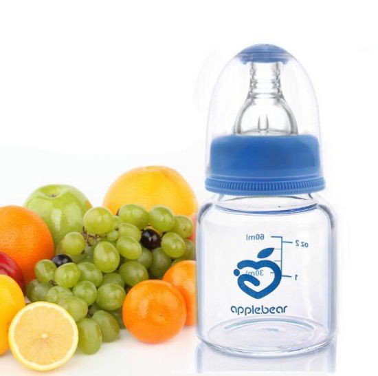 Baby Feeder Applebear Standard Caliber Glass Bottle 60ml | Multicolor Available