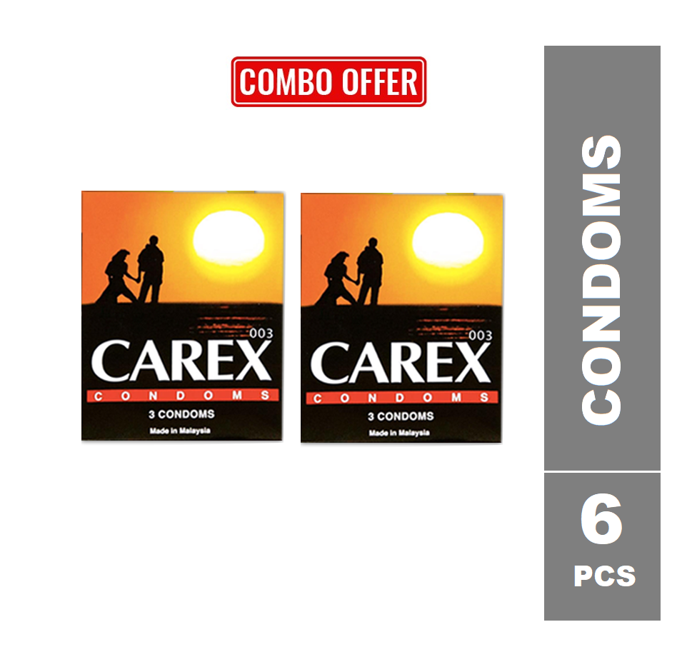 Carex – Classic Condom – Combo Pack – 2 Packs – 3×2=6pcs