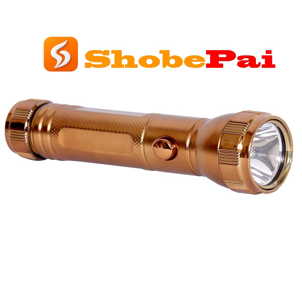 JY SUPER JY-1850 Gold Rechargeable High Power Torch Flashlight