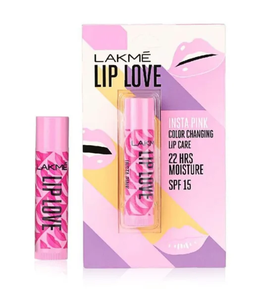 Lakme Lip Love Chapstick Insta Pink SPF15 4.5gm Lip Balm