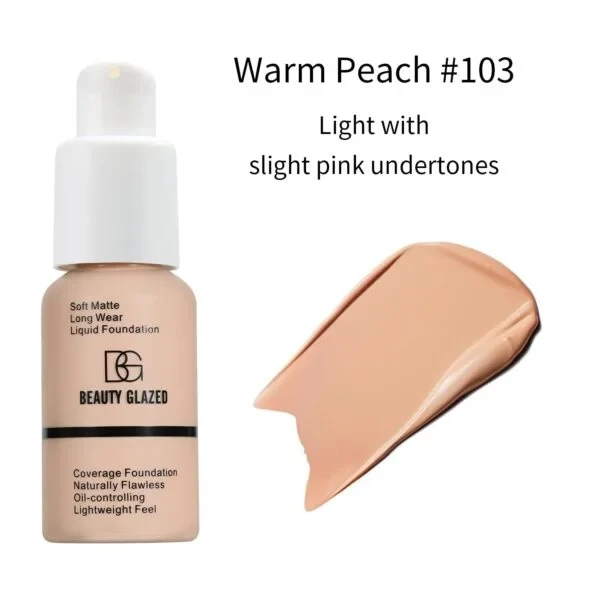 Beauty Glazed Soft Matte Long-wear Liquid Foundation 30ml | Shade# 101-105-103