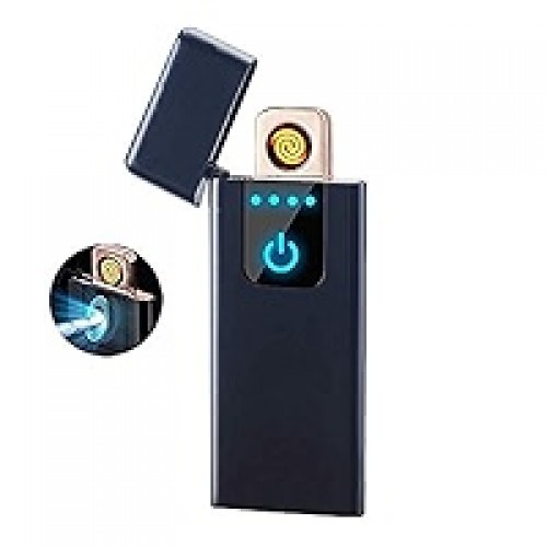 Smart Fingerprint Sensor Lighter Flameless Windproof Lighter