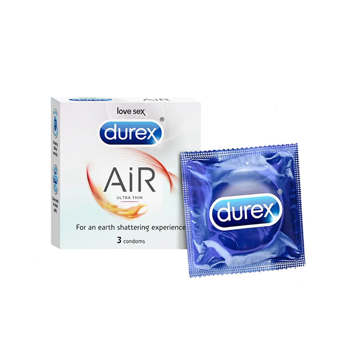 Durex - Air Ultra Thin Condom For Men Single Pack 3 pcs
