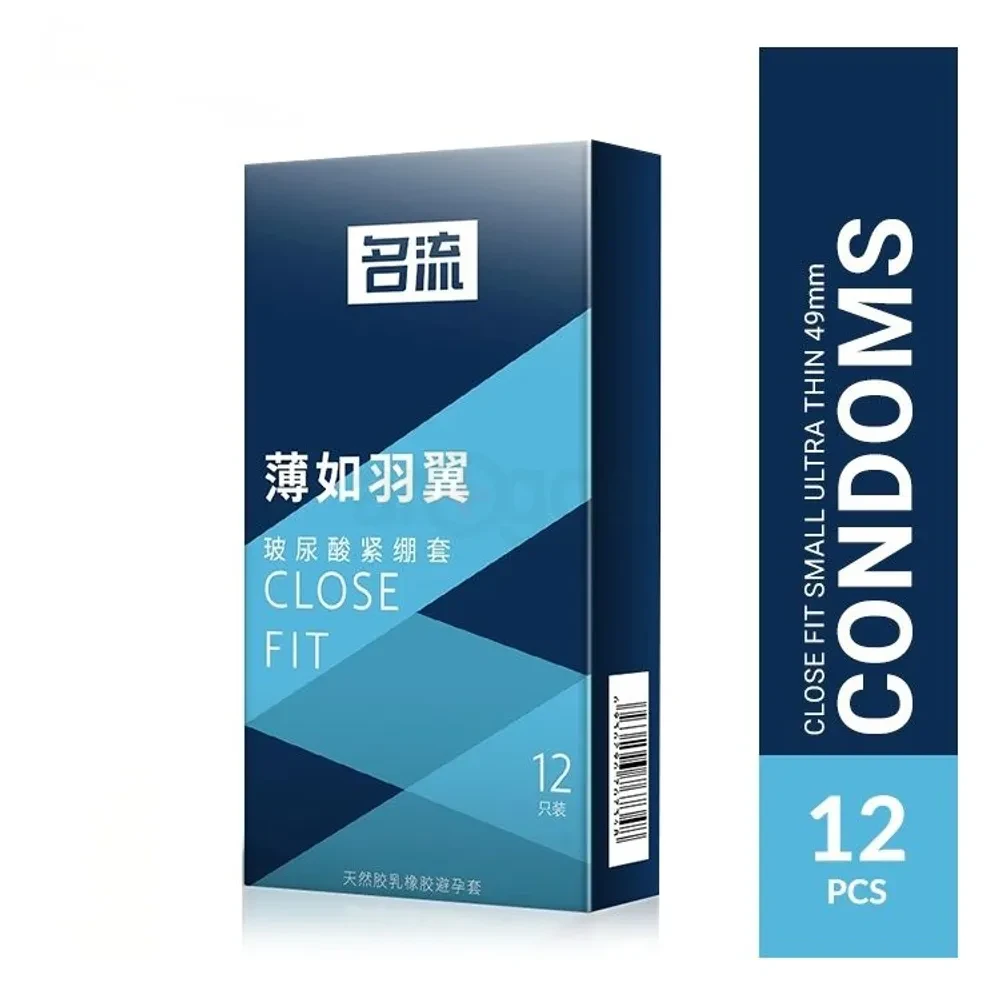 Condoms for Men 10pcs 49mm Small Ultra Thin Close Fit Tight Condom | Brand: Mingliu