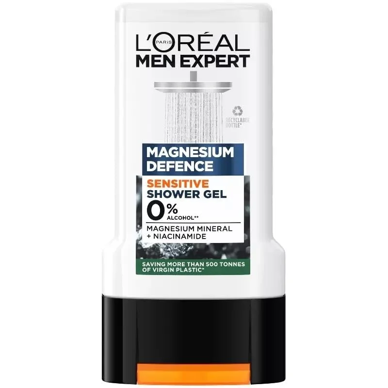 Loreal Paris Men Expert Shower Gel 300ml for Men Magnesium Defense | Made in France