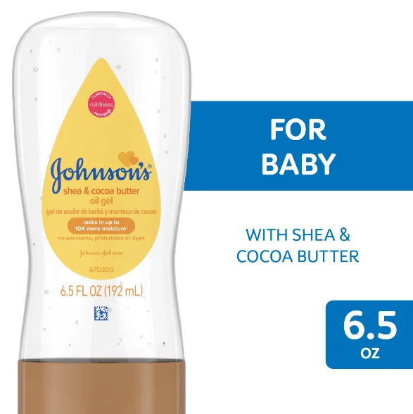 Johnson’s Baby Oil Gel with Shea and Cocoa Butter 192ml | International