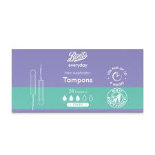 Boots Everyday Non Applicator 24 Tampons Super