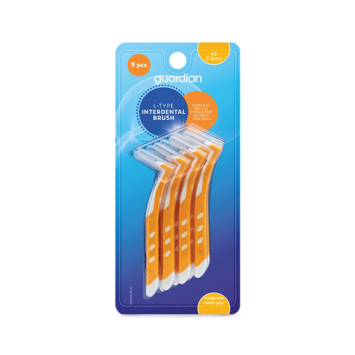Guardian L-Type 9pcs 0.8mm Interdental Brush