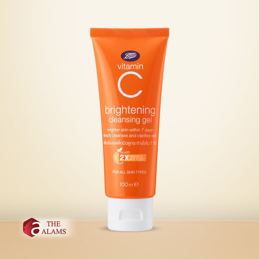 Boots Vitamin C Brightening Cleansing Gel 100ml | Thailand .