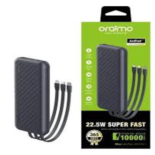 Oraimo Slice Link Pro 10000mAh 22.5W Power Bank (OPB-P7101)-Grey