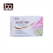 Kozicare Skin Lightening Soap 75gm | Kojic Acid & Vitamin C | Anti Aging & Sun Protection | Moisturizing Bath Soap for Men & Women | Remove Dark Spots & Hyperpigmentation | Glowing Skin