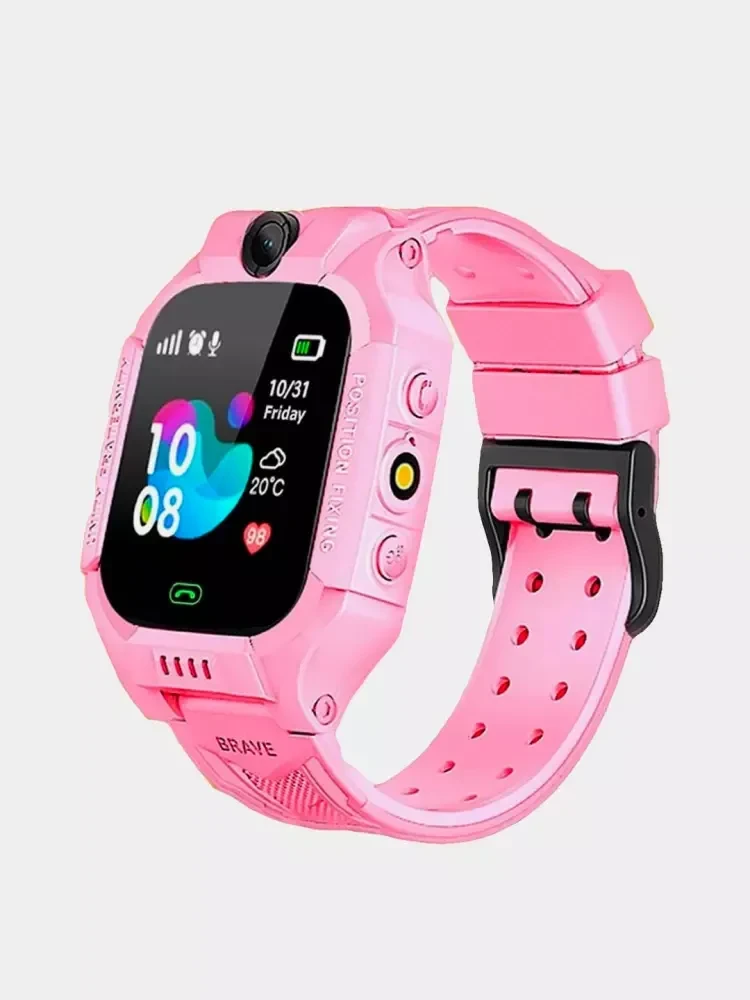 Smartberry C002 Kids GPS + Calling Smart Watch – Pink Color