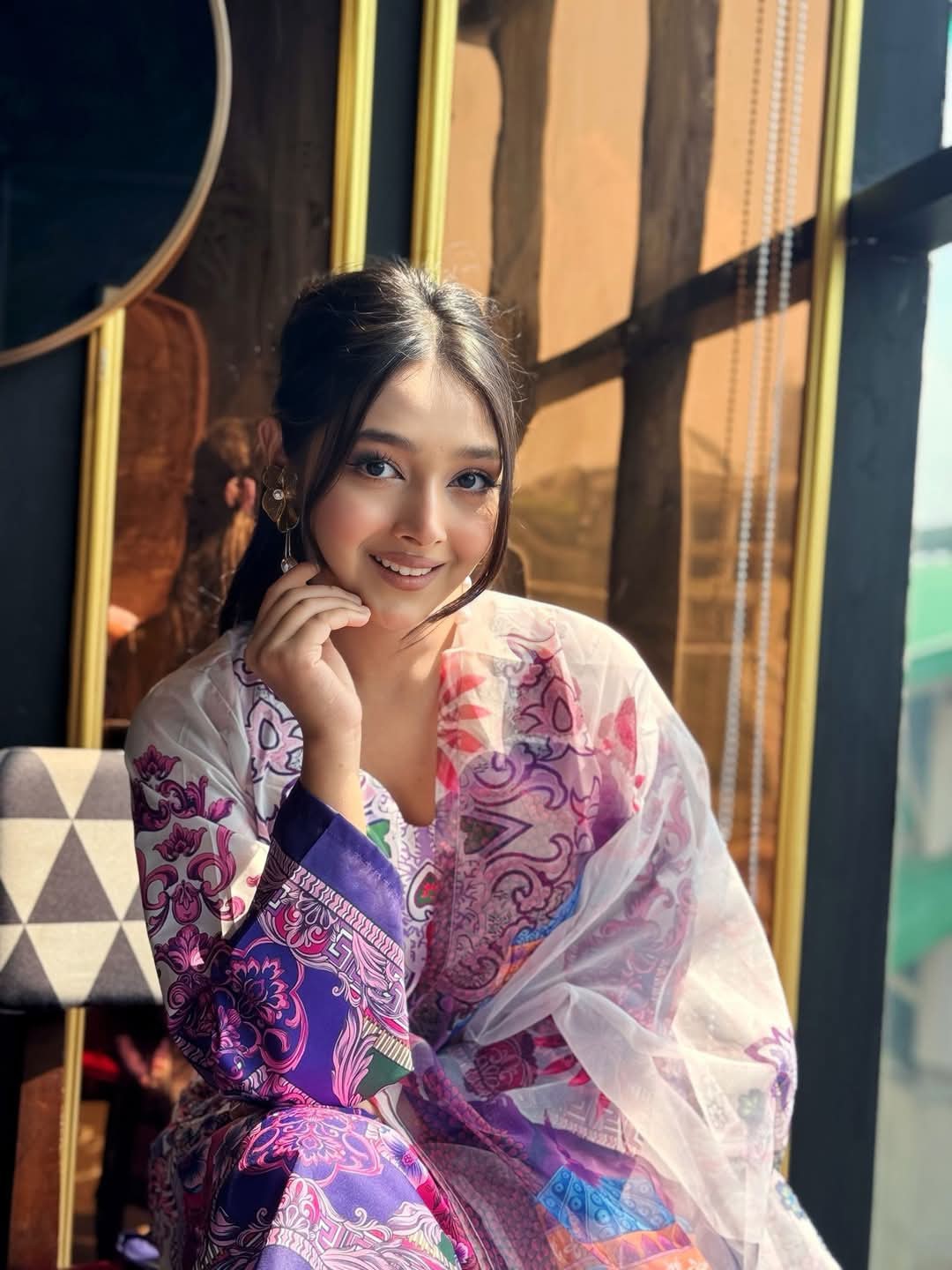 Digital Print Three Piece For Female