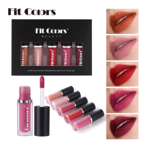 Fit Colors 5-color matte lipsticks