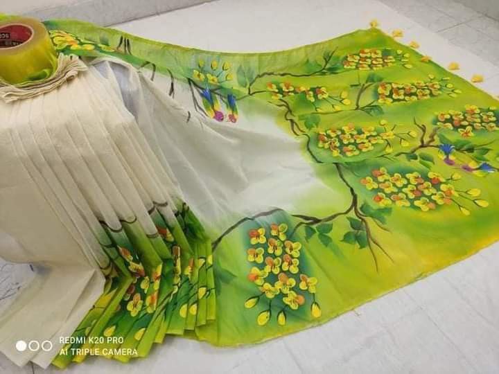 Handprint Half-Silk Sarees (2)