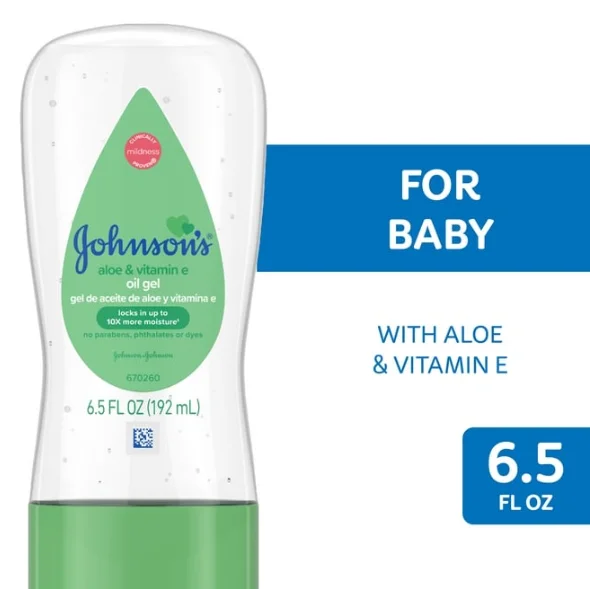 Johnson’s Baby Oil Gel with Aloe Vera and Vitamin E 192ml | International