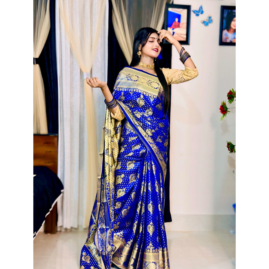 Soft silk katan sharee -(31)