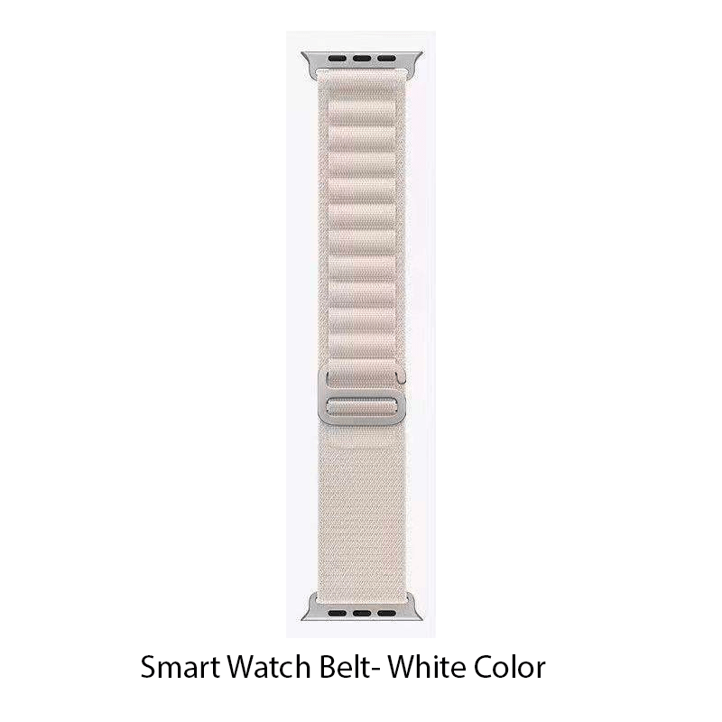 Series 8 Smartwatch Replacement Nylon Strap – White Color