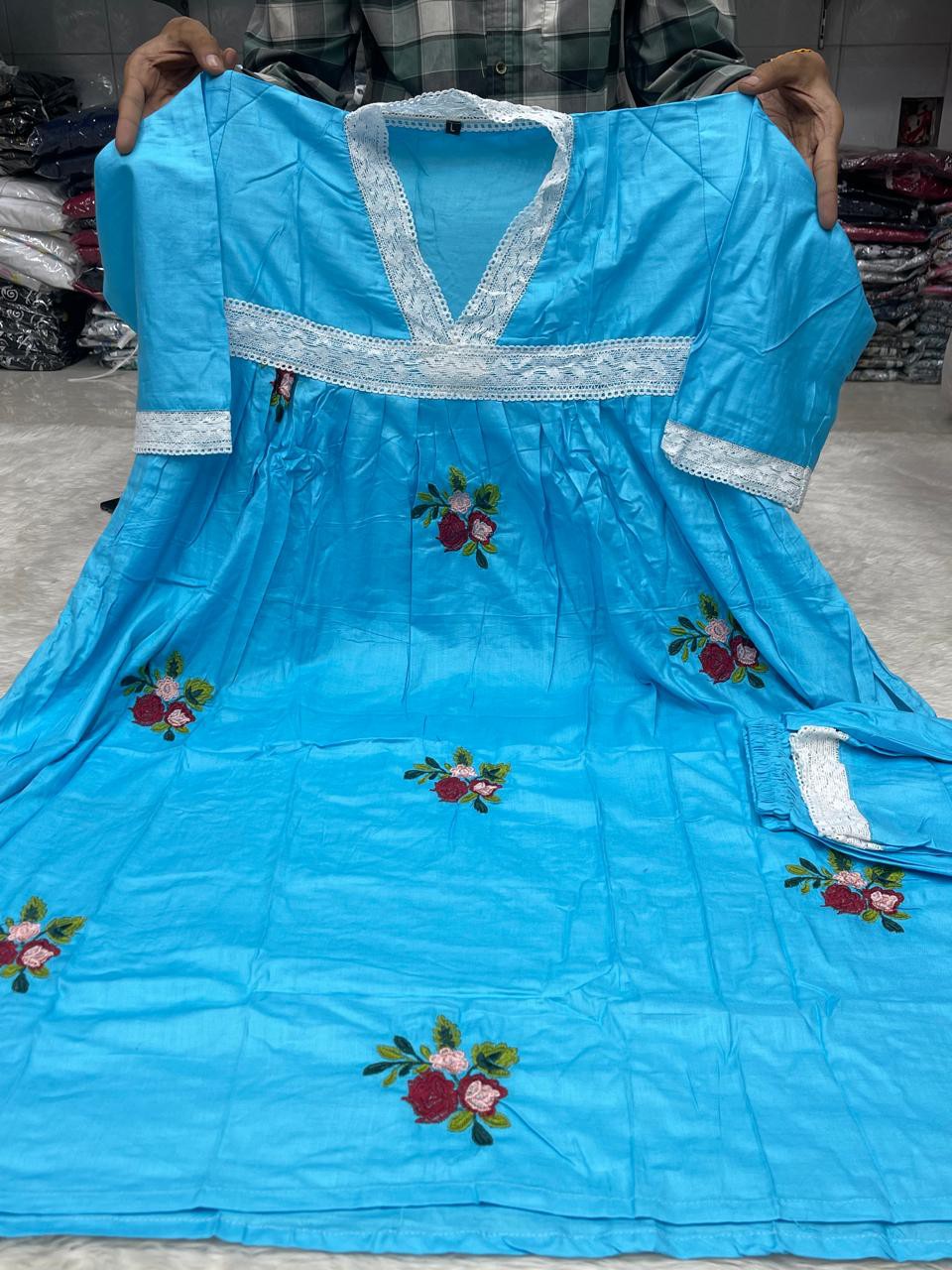Zarina Embroidery Gown