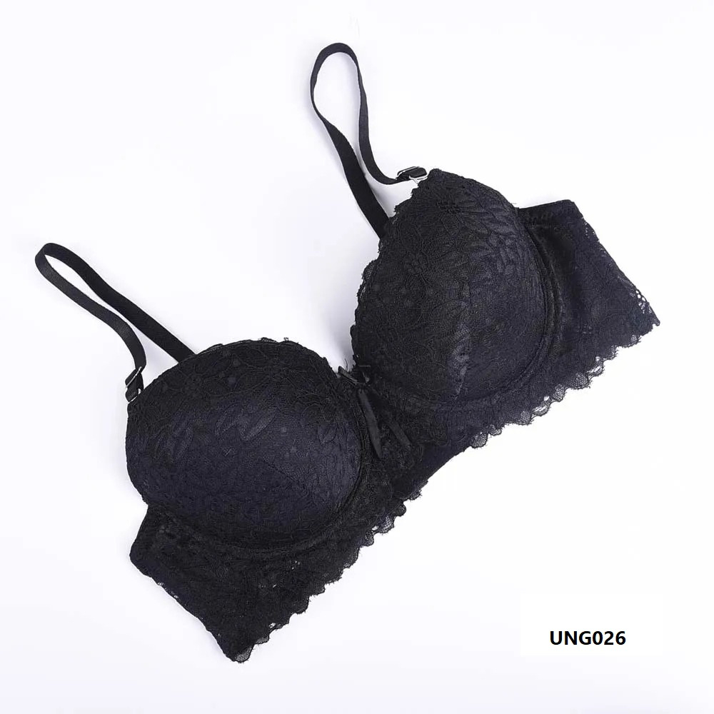 Lace support adjustable push up bra For Collection