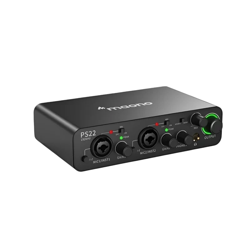 Maono PS22 Audio Interface for Recording, Music Production, Guitar