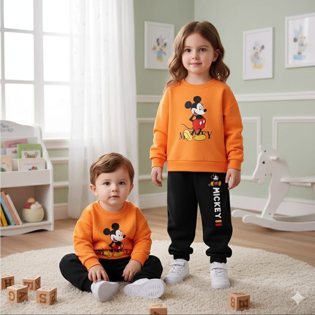 Kids Sweatshirt & Trouser Set – Comfortable & Stylish Outfit