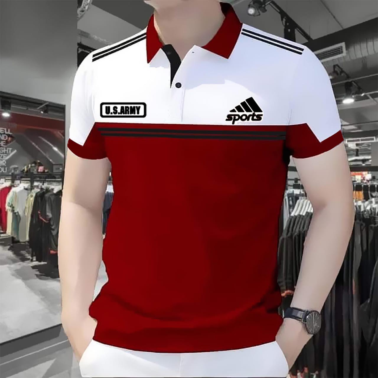 Urban Style Polo Shirt For Men