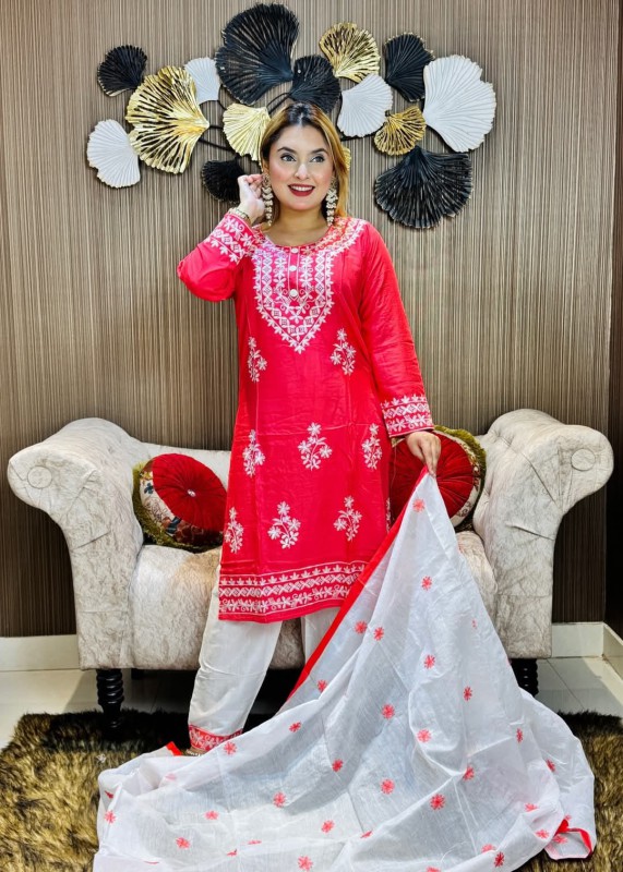 Embroidery Cotton Three Piece (1)