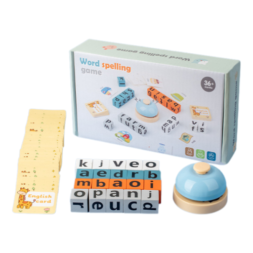 Montessori Wooden Word Spelling Card Blocks price in bd