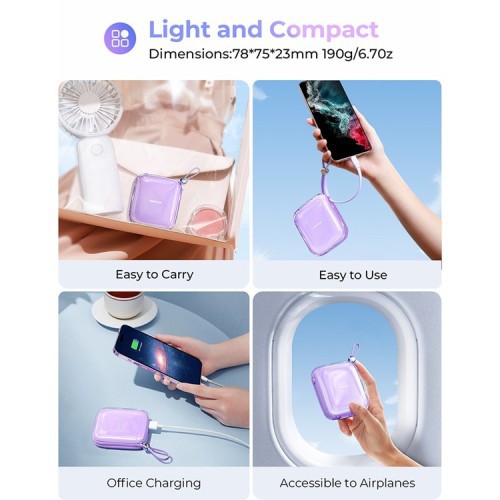 Joyroom JR-L005 12W 10000mah Jelly Series Type-C Power Bank