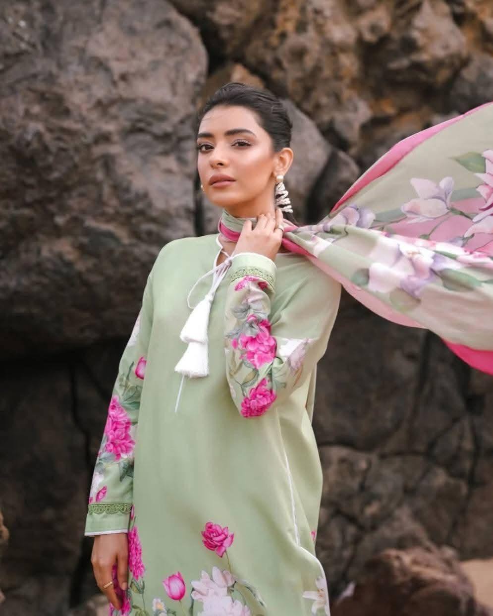 Digital Print Three Piece For women